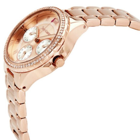 JUICY COUTURE GWEN ROSE GOLD CHRONOGRAPH WATCH~NEW - Picture 11 of 14
